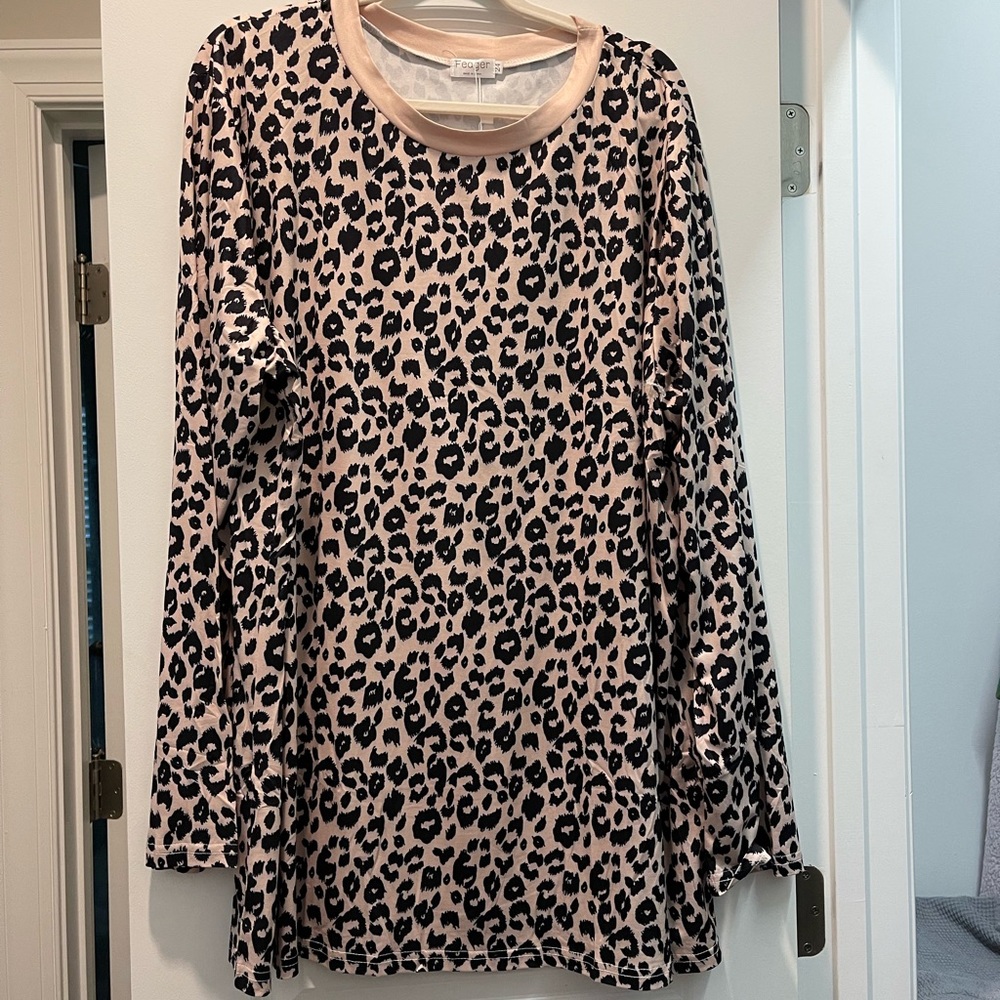 Leopard long sleeve shirt